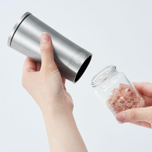 ペッパーミル スパイスミル 胡椒 ブラックペッパー スパイスボトル 高級天然木 白色 茶褐色 お手入れブラシ セット 調味料 容器 粗い 粗い細かい 調節 生 花椒 山椒 岩塩 塩 ミル 調味料入れ 日本 希望者のみラッピング無料 ペッパーミルマニュアルソルトミル2 1ブラシ