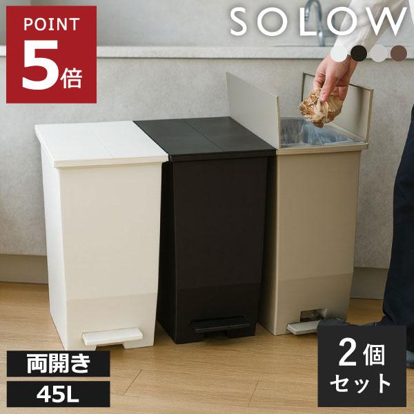 RISU（リス） ゴミ箱 45リットル おしゃれ 分別 スリム ダストボックス