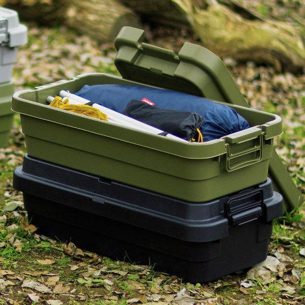 男女兼用 収納 おしゃれ 収納ボックス 外 キャンプ 車 上 荷物 カールーフ 黒 スタッキング プラスチック 北欧 インテリア雑貨 トランクカーゴ Tc 70s Low 40l 2個セット Whitesforracialequity Org