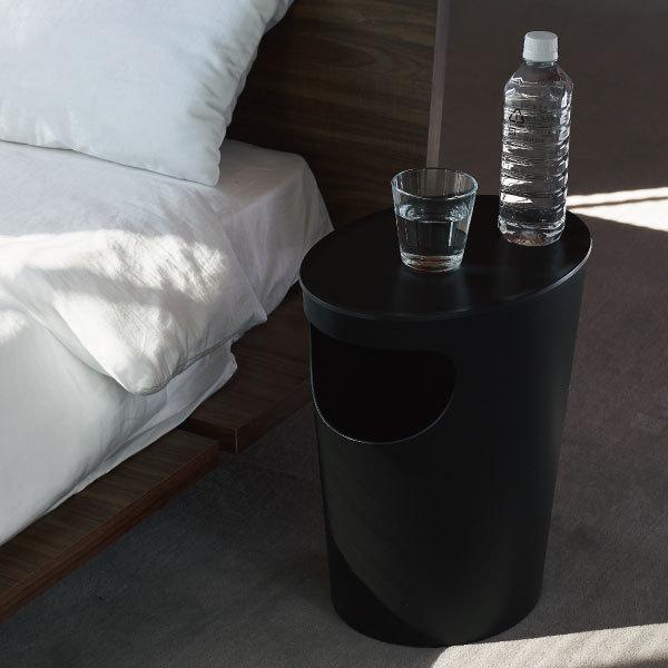 サイドテーブル おしゃれ ベッド周り 北欧 丸型 白 収納ケース ホワイト 収納ケース ゴミ箱 スリム 蓋付き ダストボックス Enots エノッツ サイドテーブル 025a 054 ママチー 通販 Yahoo ショッピング