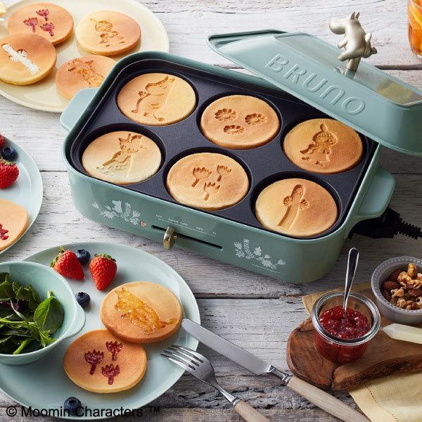 ホットプレート 本体 3種プレート レシピ たこ焼きピック おしゃれ 一人用 たこ焼き機 Bruno ブルーノ コンパクトホットプレート ムーミン ブルーグリーン 025a 210 016 ママチー 通販 Yahoo ショッピング