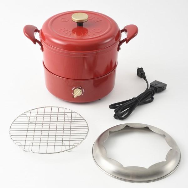 キッチン家電 おしゃれ グリル鍋 電気鍋 調理鍋 電気調理鍋 万能鍋 鍋 セラミックコート鍋 直火 Ih コンパクト 小型bruno マルチグリルポット 025a 255 ママチー 通販 Yahoo ショッピング