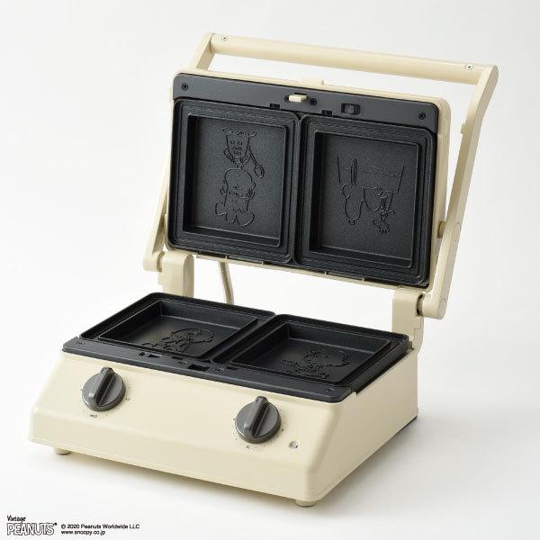 PEANUTS Kitchen with BRUNOホットサンドメーカーダブル dショッピング |【正規取扱店】 ブルーノ スヌーピー ホットサンド