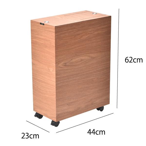 TATSU-CRAFT 木製ごみ箱 スライドダストボックス 45Lブラウン TATSUーCRAFT（タツクラフト） ゴミ箱 おしゃれ 45L 45リットル