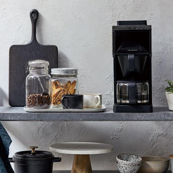 recolte（レコルト） コーヒーメーカー 全自動 一人用 4杯 ミル付き