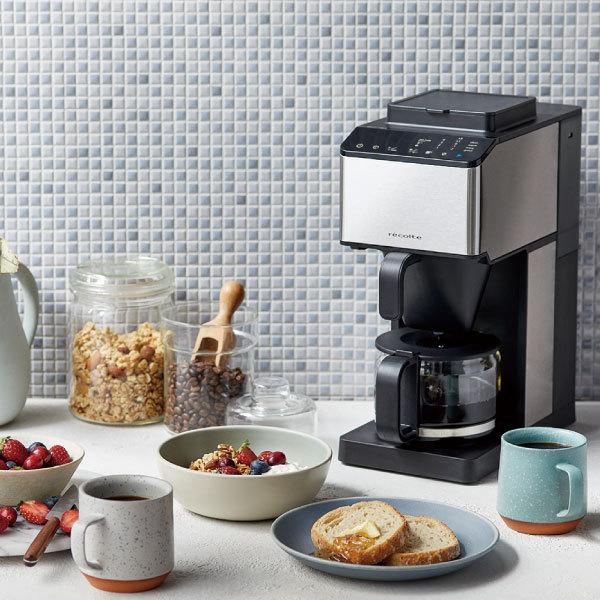 recolte（レコルト） コーヒーメーカー 全自動 一人用 4杯 ミル付き