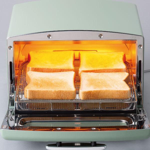 オーブントースター アラジントースター 4枚焼き コンパクト レシピ本付き AGT-G13B 最新 新型 おしゃれ 食パン 家電 北欧 グラファイト グリル&トースター｜mamachi｜07