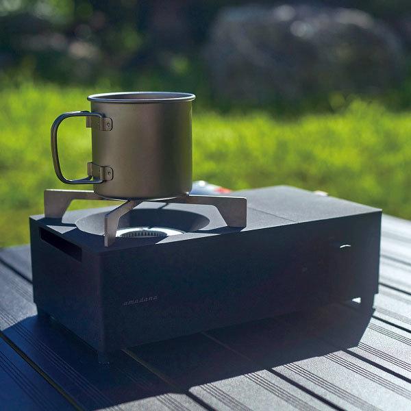 amadana（アマダナ） カセットコンロ ミニ 卓上コンロ おしゃれ 収納