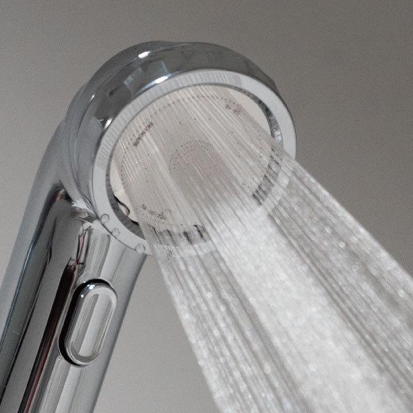 シャワーヘッド 節水 水圧アップ 増圧 Arromic アラミック 手元ストップ付き おしゃれ 高級 高機能 取り付け簡単 50%節水 ナノバブルシャワー BIRAKU|mamachi|02
