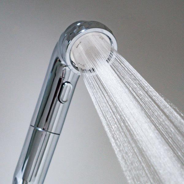 シャワーヘッド 節水 水圧アップ 増圧 Arromic アラミック 手元ストップ付き おしゃれ 高級 高機能 取り付け簡単 50%節水 ナノバブルシャワー BIRAKU|mamachi|03