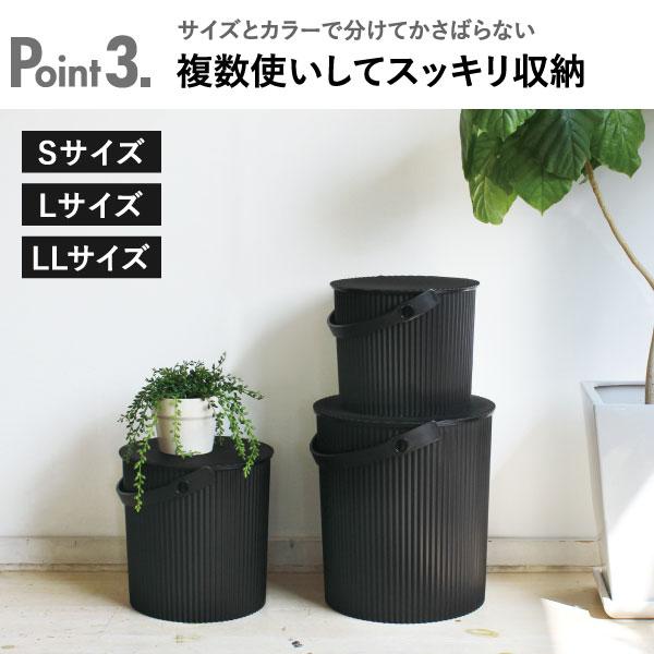 収納ボックス 収納ケース ゴミ箱 おしゃれ フタ付き キッチン オムツ 簡易スツール 屋外 日本製 オムニウッティ omnioutil バケット LLサイズ 20L 3個セット_22