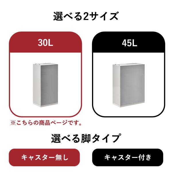 足立製作所 ゴミ箱 30リットル おしゃれ 約幅20cm 分別 蓋付き スリム