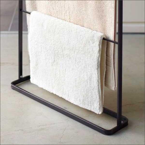 tower バスタオル掛け タオルスタンド バスタオルラック ハンガー