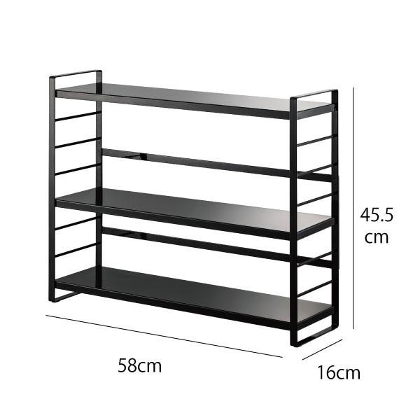 tower キッチンラック スリム 3段 キッチン収納 小物収納 調味料ラック