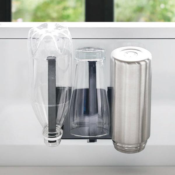 tower グラスホルダー スリム おしゃれ 水切り 磁石 グラススタンド