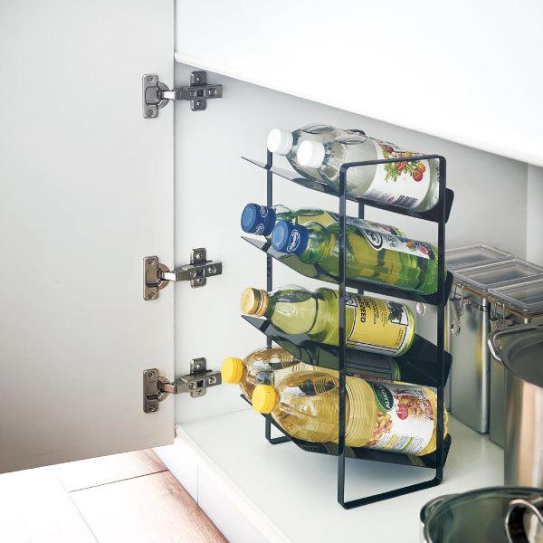 tower ボトルラック キッチンラック ボトル収納棚 斜め 酒 おしゃれ