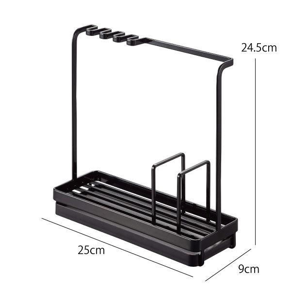 tower スポンジ置き おしゃれ 水切り スポンジホルダー 洗剤置き 収納