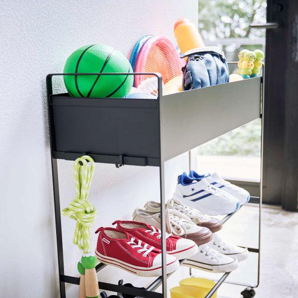 tower 収納ラック キッズラック 収納ワゴン シューズラック ボール収納