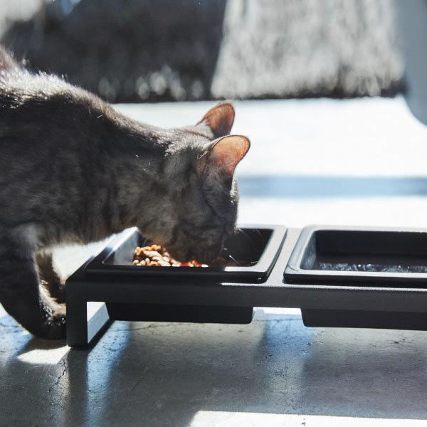 フードボウル 猫 犬 ペットボウル 陶器 スタンド 食器台 おしゃれ 北欧 インテリア雑貨 yamazaki 山崎実業 ペットフードボウルスタンドセット タワー tower｜mamachi｜12