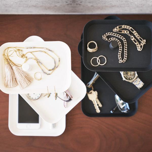 オシャレに収納できる⭐︎アクセサリーケース➕スタンド付き tower 特典付 山崎実業 アクセサリー収納ケース タワー 4段 公式