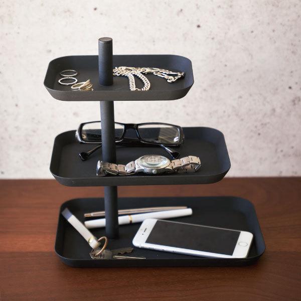 小物　トレー　アクセサリー スタンド 小物置き 収納 家具 インテリア tower アクセサリートレイ おしゃれ 3段 スリム 小物入れ スマホ 時計