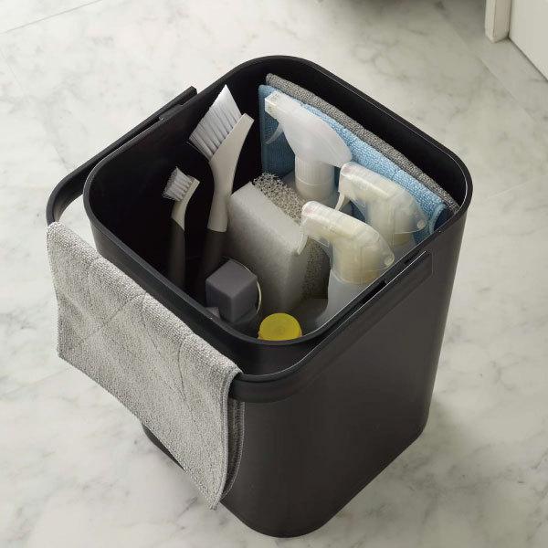 tower バケツ おしゃれ 四角 蓋付き 角型 ハンドル付き 収納ボックス