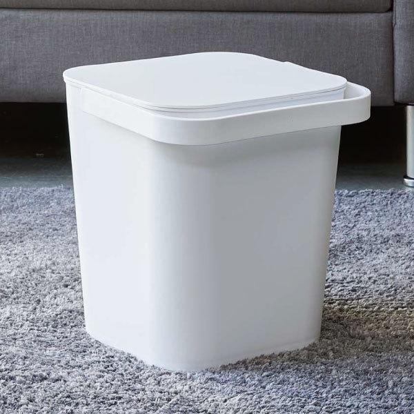 tower バケツ おしゃれ 四角 蓋付き 角型 ハンドル付き 収納ボックス