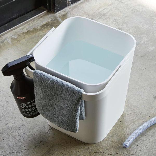 tower バケツ おしゃれ 四角 蓋付き 角型 ハンドル付き 収納ボックス