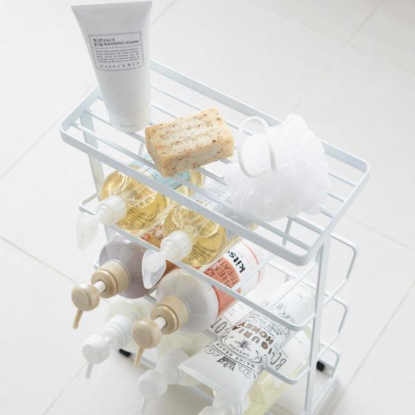 tower バスラック 4段 おしゃれ スリム 浴室収納 お風呂場収納