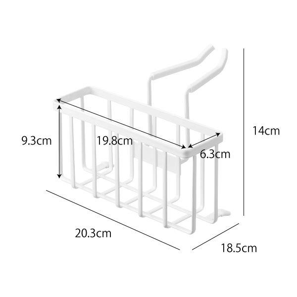 スポンジホルダー スポンジ置き ラック キッチン シンク 洗剤 浮かせる 台所 おしゃれ 北欧 水切りラック 山崎実業 蛇口にかける収納ホルダー タワー tower｜mamachi｜23