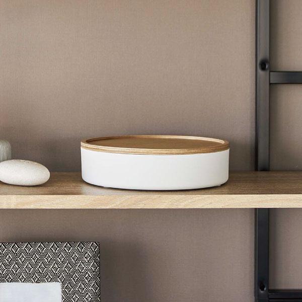 tower 小物入れ おしゃれ 木製蓋 収納ボックス 浅型 おもてなし お茶