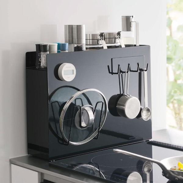 tower 調味料ラック スリム 隙間収納 コンロ横 大型 スパイスラック