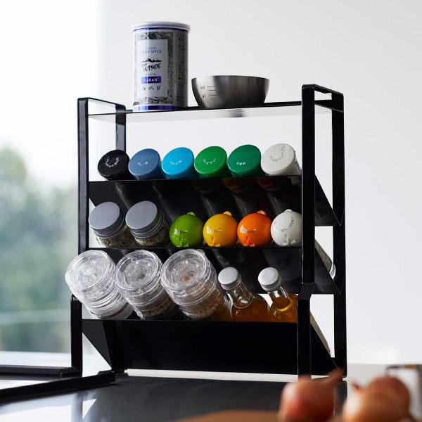 tower 調味料ラック スリムラック 約幅25cm キッチンラック おしゃれ