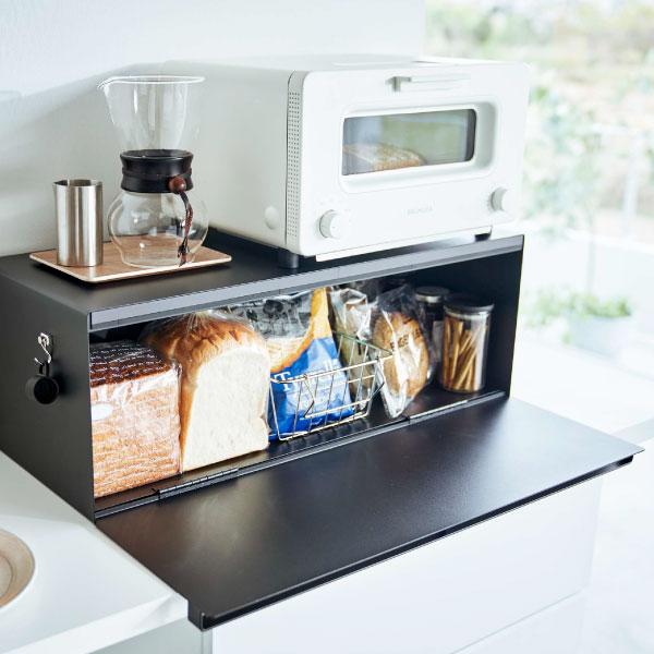 ブレッドケース タワー 山崎実業 tower トースター ラック 調味料ラック tower パンケース おしゃれ キッチン雑貨 調味料ラック 食パン 大容量
