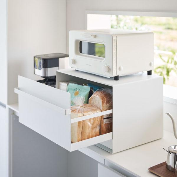 tower ブレッドケース おしゃれ パン収納 コンパクト 大容量 黒 タワー