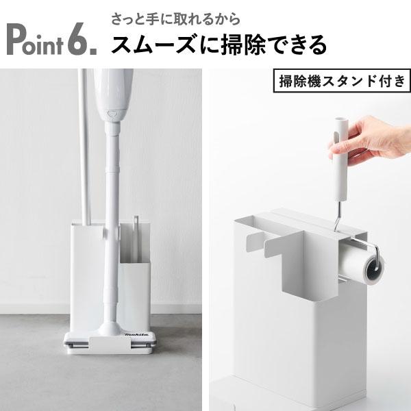 tower 掃除機スタンド モップホルダー フローリングワイパー コロコロ