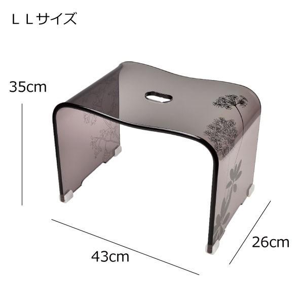 センコー バスチェア アクリル クリア おしゃれ バスチェアー お風呂