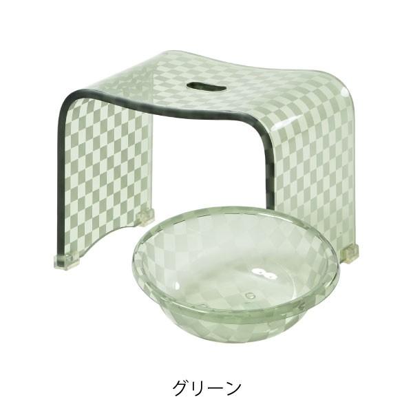 センコー バスチェアセット アクリル クリア おしゃれ バスチェアー お