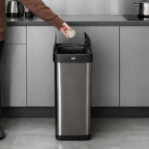 EKO（イーケーオー） ゴミ箱 自動開閉 45L おしゃれ 両開き