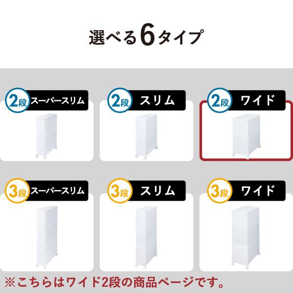 新品未使用　ライクイット ゴミ箱 分別引出し　スーパースリム3段 2段セット Like-it（ライクイット） ゴミ箱 おしゃれ 分別 2段 ダストボックス