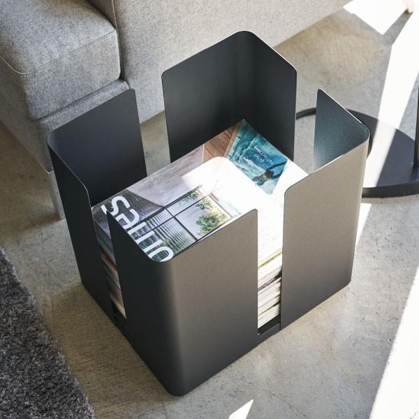 予約販売品 新聞ストッカー 新聞入れ 新聞ラック マガジンラック おしゃれ 雑誌 収納ラック 白 北欧 タワー 黒 スチール キャスター付きニューズラック Yamazaki Tower