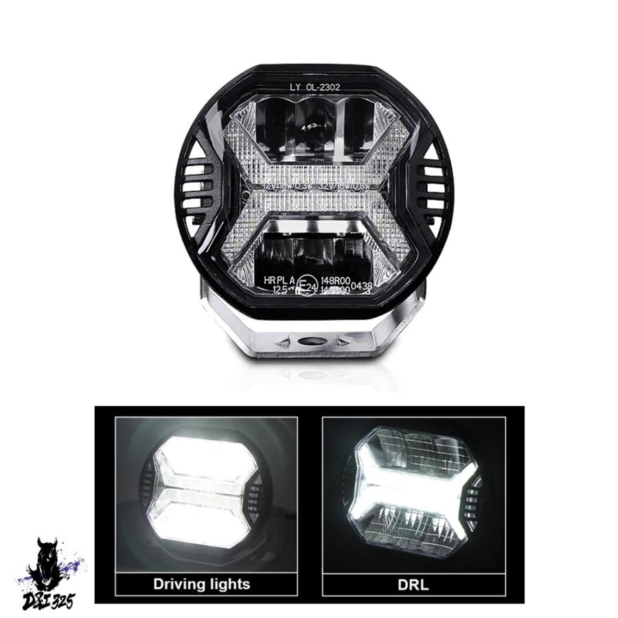 【互換品】 LEDライトバー 12v 24v 6000k drl SUV atv モデル 白 バーガンヘッドライト オフロードスポットワークライト 車 社外製 |  | 12