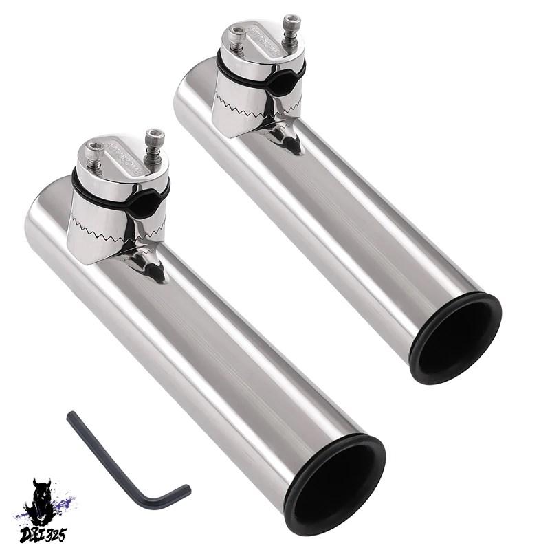【互換品】 18?26mm回転式ステンレス釣り竿ホルダー ボートアクセサリー 7 8インチ ?1インチ レール 対応 社外製 |  | 09