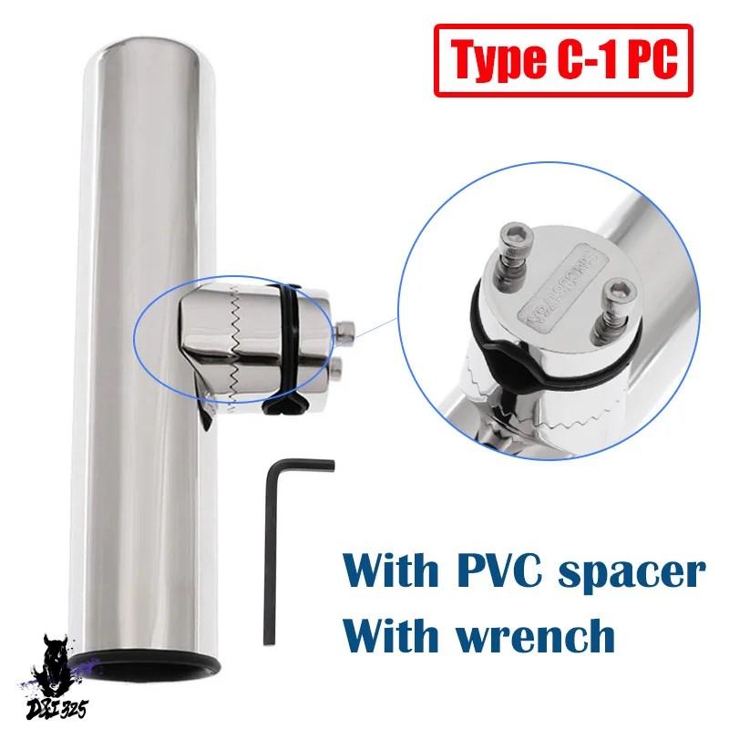 【互換品】 18?26mm回転式ステンレス釣り竿ホルダー ボートアクセサリー 7 8インチ ?1インチ レール 対応 社外製 |  | 12