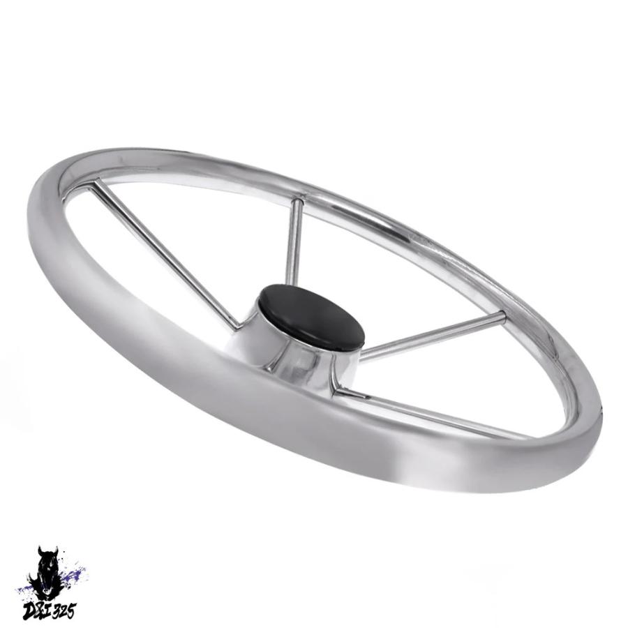 【互換品】 ブラックフォームグリップマリンステアリングホイール13-1 2インチ ステンレス ヨットボートアクセサリー 社外製 |  | 05