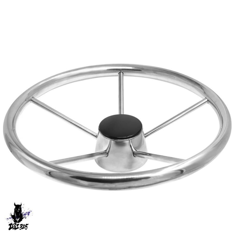 【互換品】 ブラックフォームグリップマリンステアリングホイール13-1 2インチ ステンレス ヨットボートアクセサリー 社外製 |  | 08