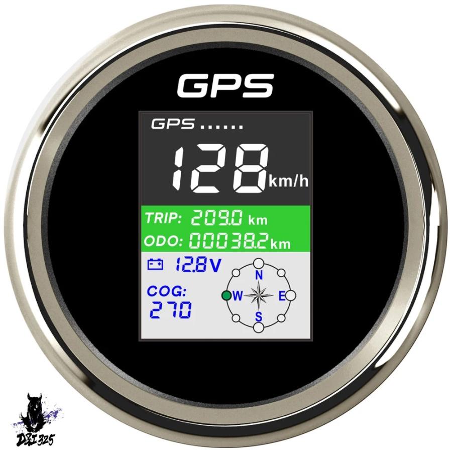【互換品】 COGデジタルスピードメーター 85mm TFT画面 GPS防水 ツーリング用 車・モーターボート・船舶用エンジン - 社外製 |  | 24