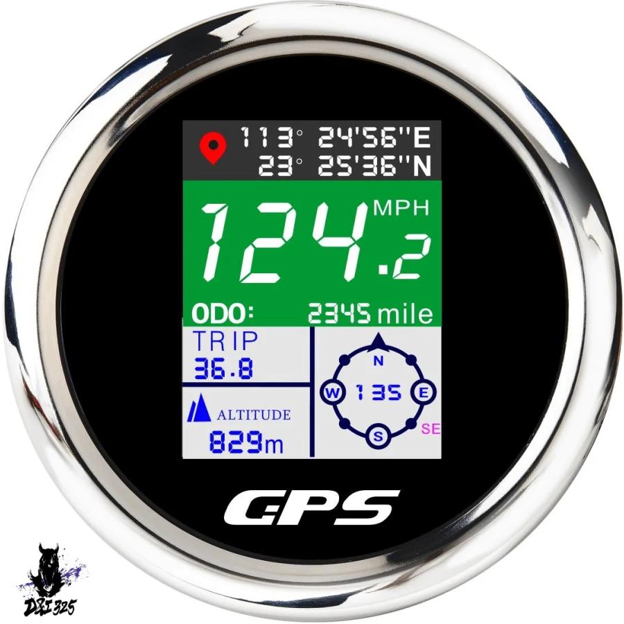 【互換品】 COGデジタルスピードメーター 85mm TFT画面 GPS防水 ツーリング用 車・モーターボート・船舶用エンジン - 社外製 |  | 26