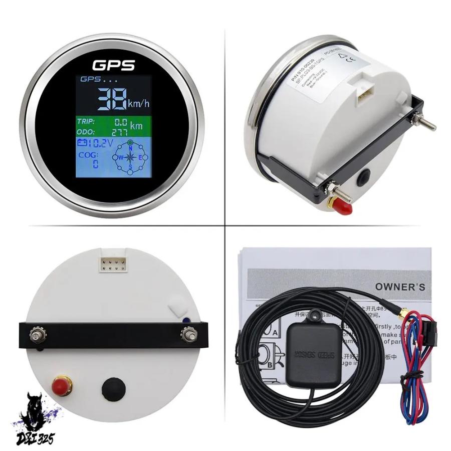 【互換品】 COGデジタルスピードメーター 85mm TFT画面 GPS防水 ツーリング用 車・モーターボート・船舶用エンジン - 社外製 |  | 15