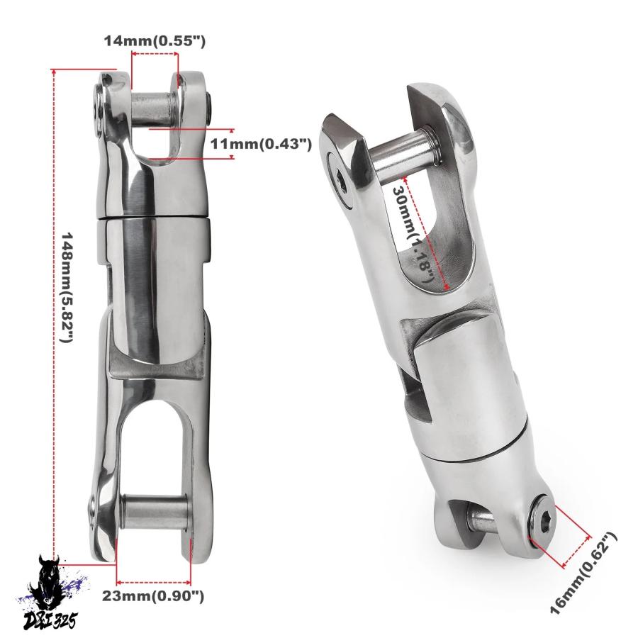 【互換品】 ボート用ステンレスアンカー回転コネクタ12?15mmチェーンアンプハードウェアアクセサリー 社外製 |  | 01